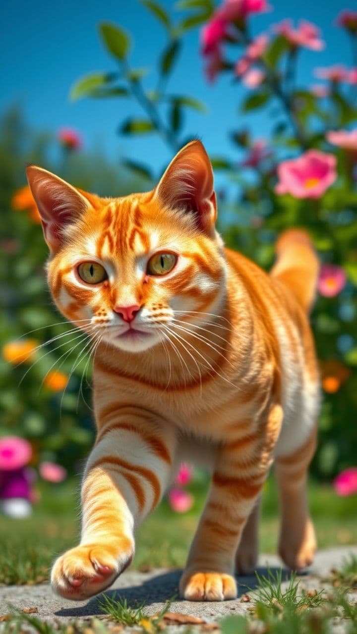 AI Cat Videos Running