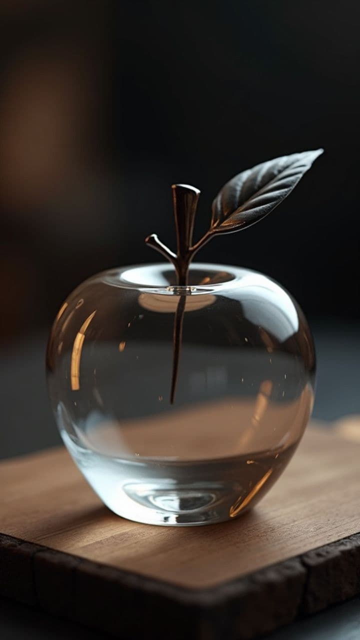 ASMR Glass Apple Slice