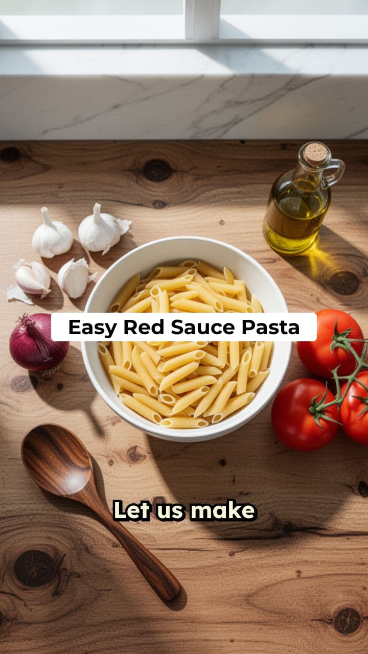 Easy Red Sauce Pasta Step-by-Step