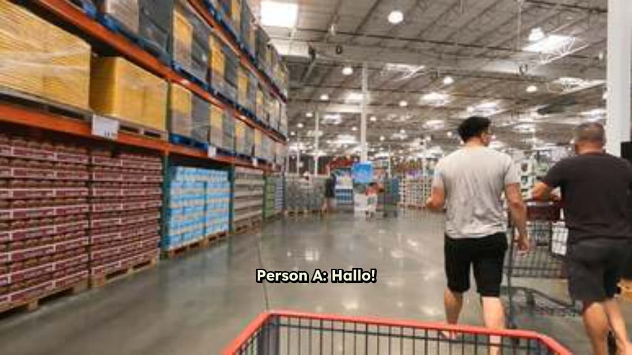 Einkaufsbummel im Supermarkt