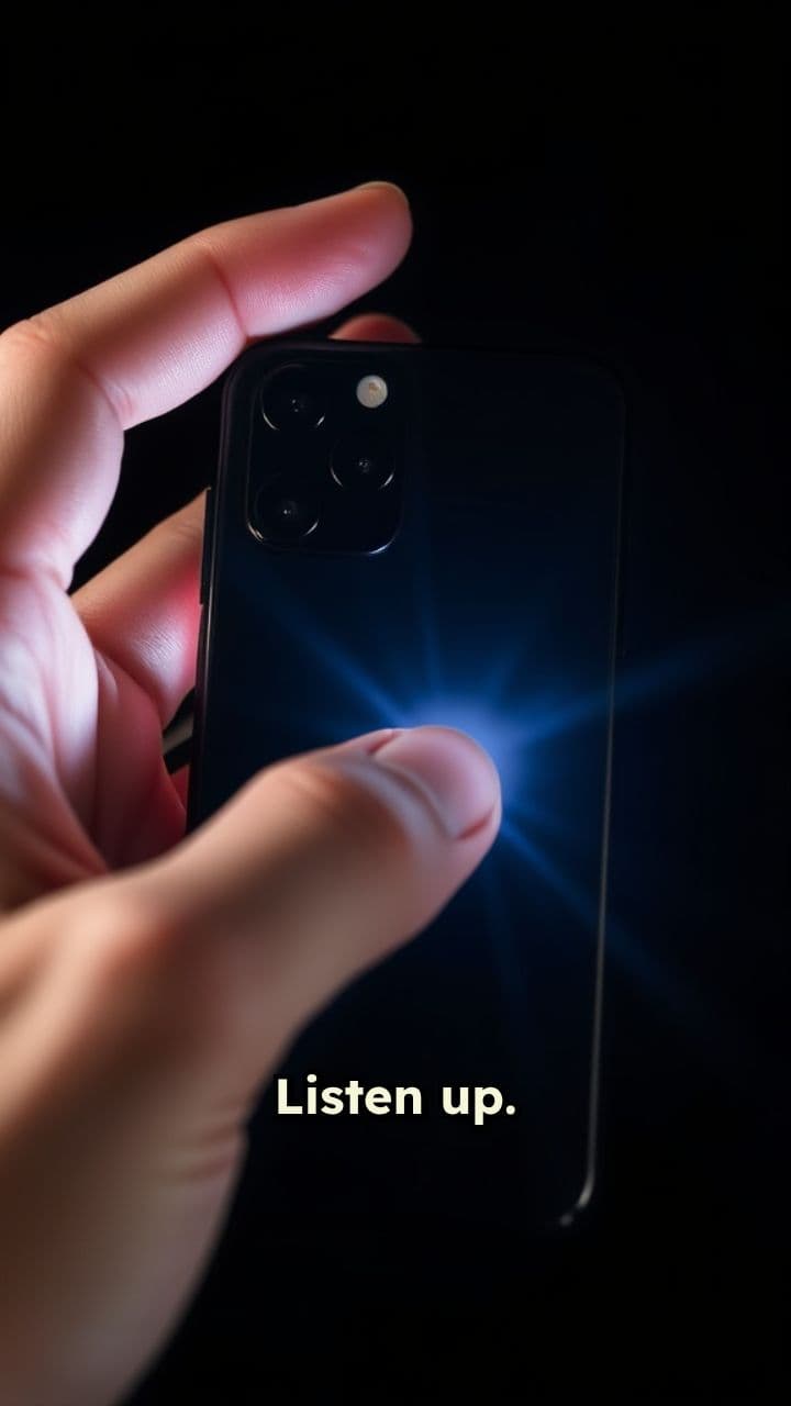 Hidden Flashlight Feature for Notifications