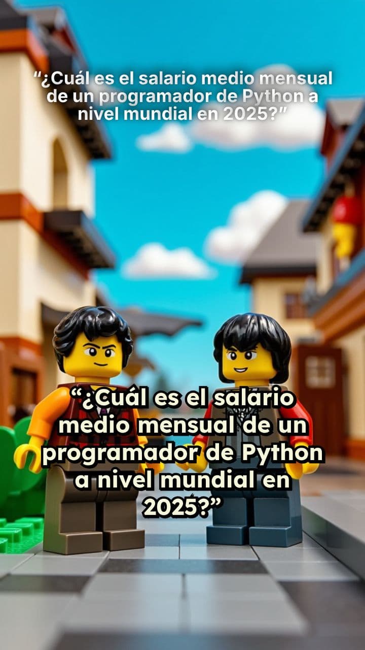 “¿Cuál es el salario medio mensual de un programador de Python a nivel mundial en 2025?”