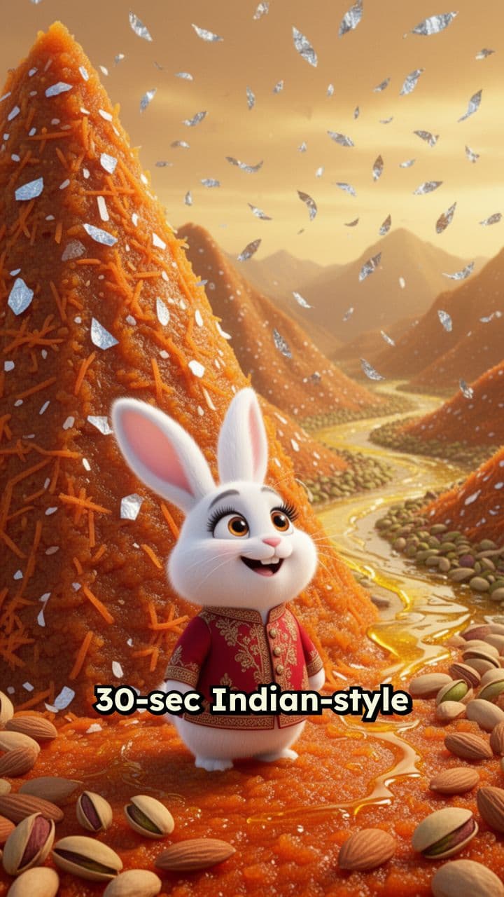 Rabbit Vlogs in Gajar Ka Halwa World