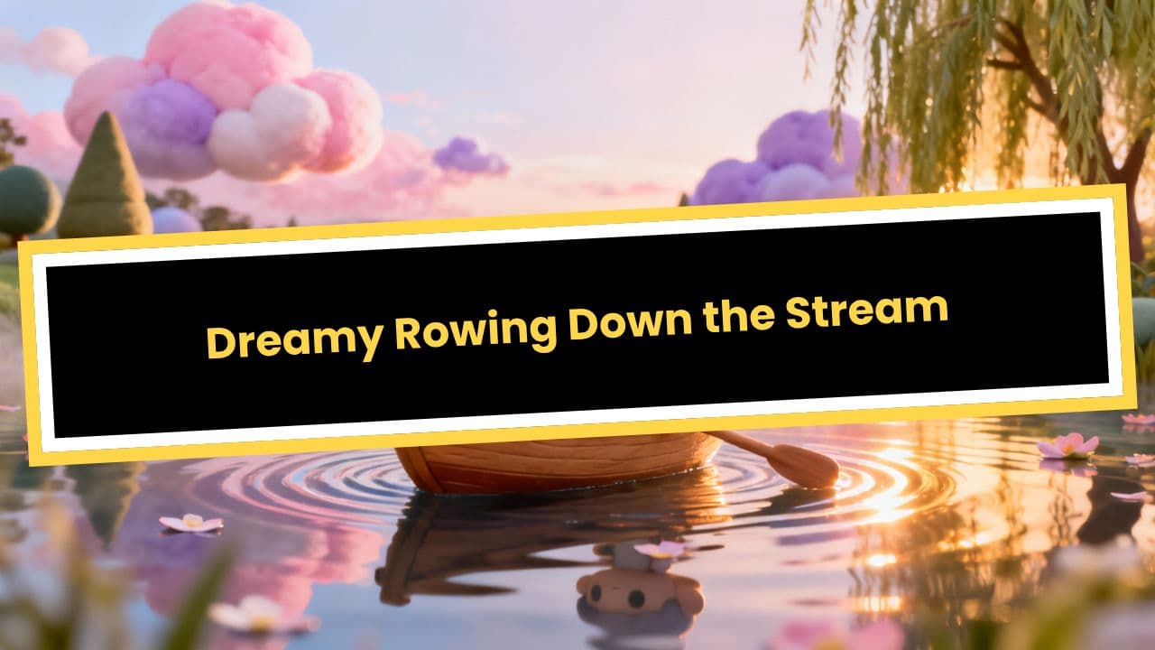 Dreamy Rowing Down the Stream