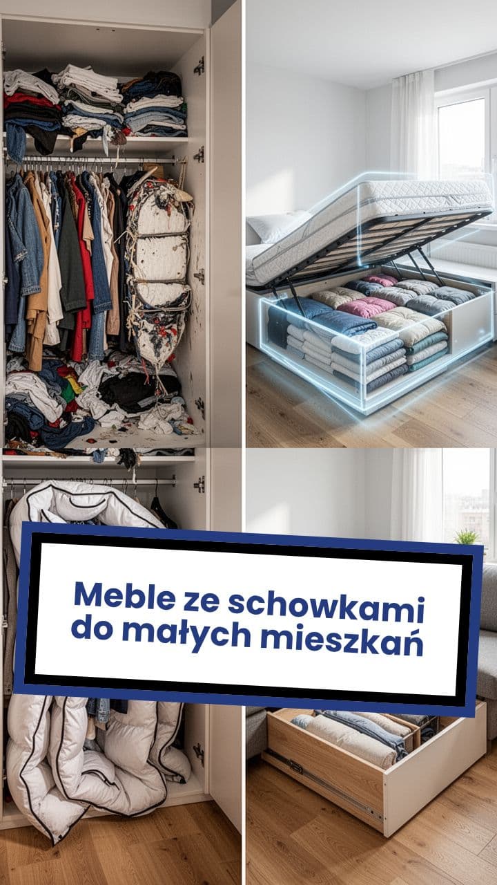 Meble ze schowkami do małych mieszkań