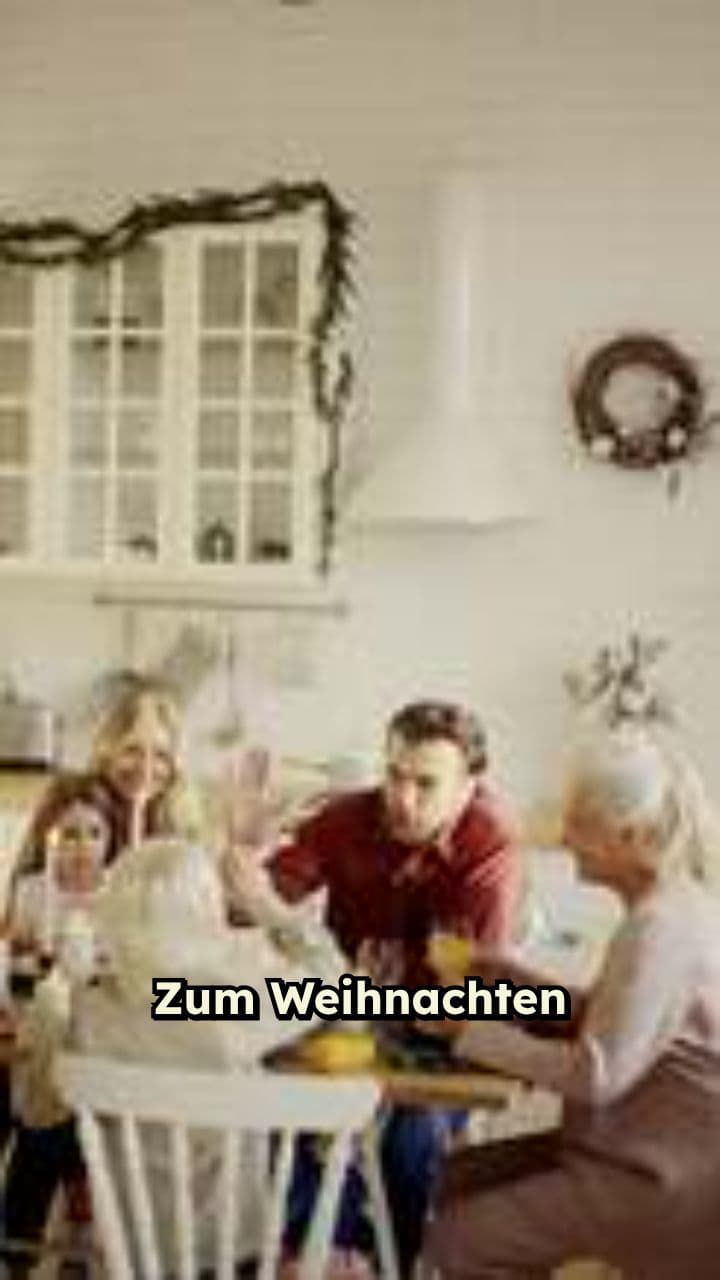 Familienweihnachten mit bunten Charakteren