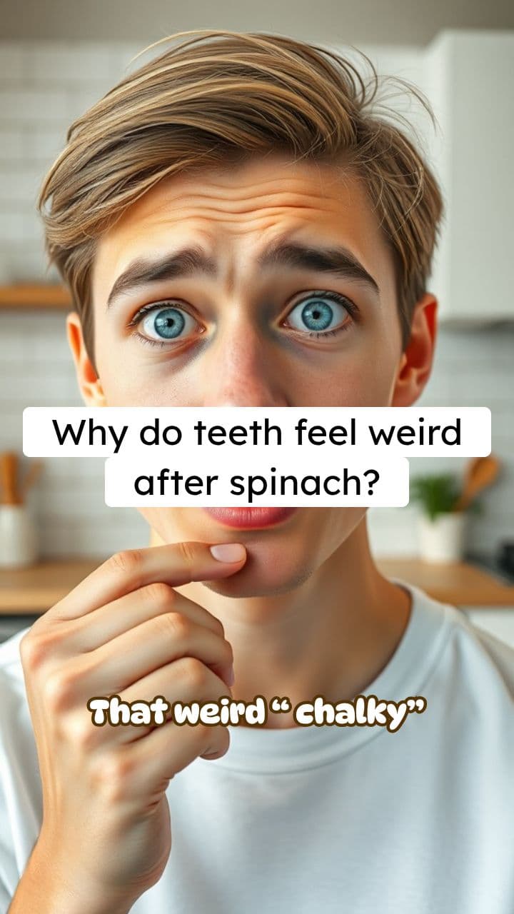 Why Do Our Teeth Feel Strange After Eating Spinach? | RapidSmartFacts