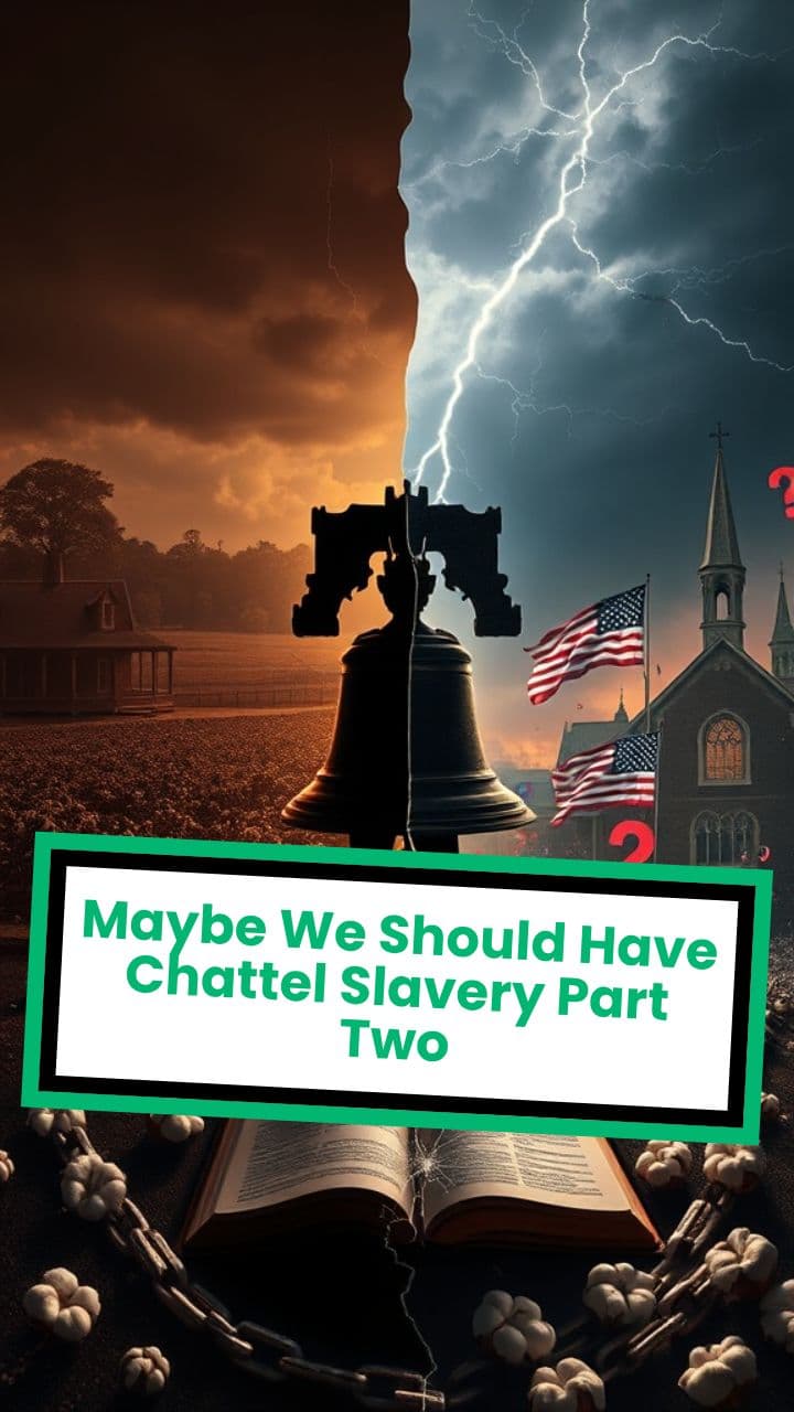 Maybe We Should Have Chattel Slavery Part Two