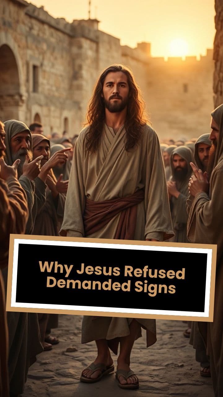 Why Jesus Refused Demanded Signs