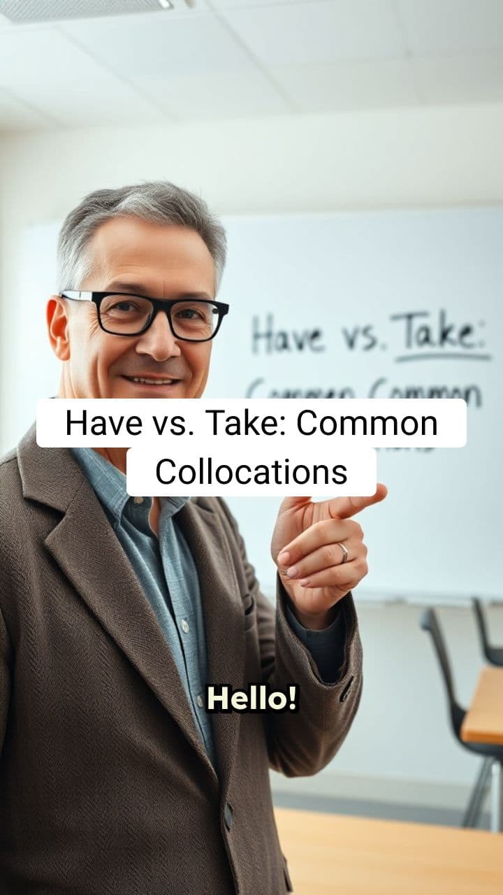 Have vs. Take: Common Collocations