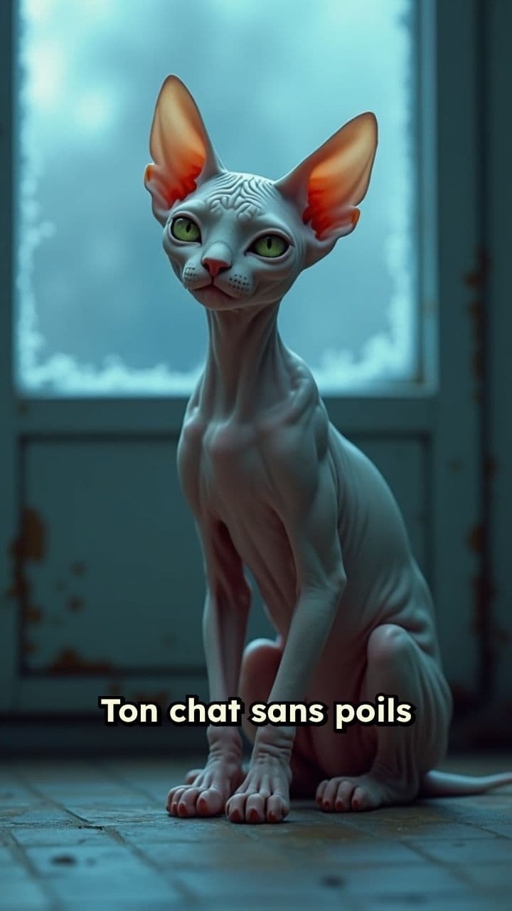 Veste chaude pour chats sans poils