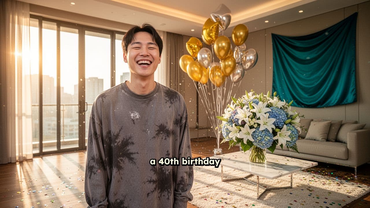 BTS-Inspired 40th Birthday Greeting