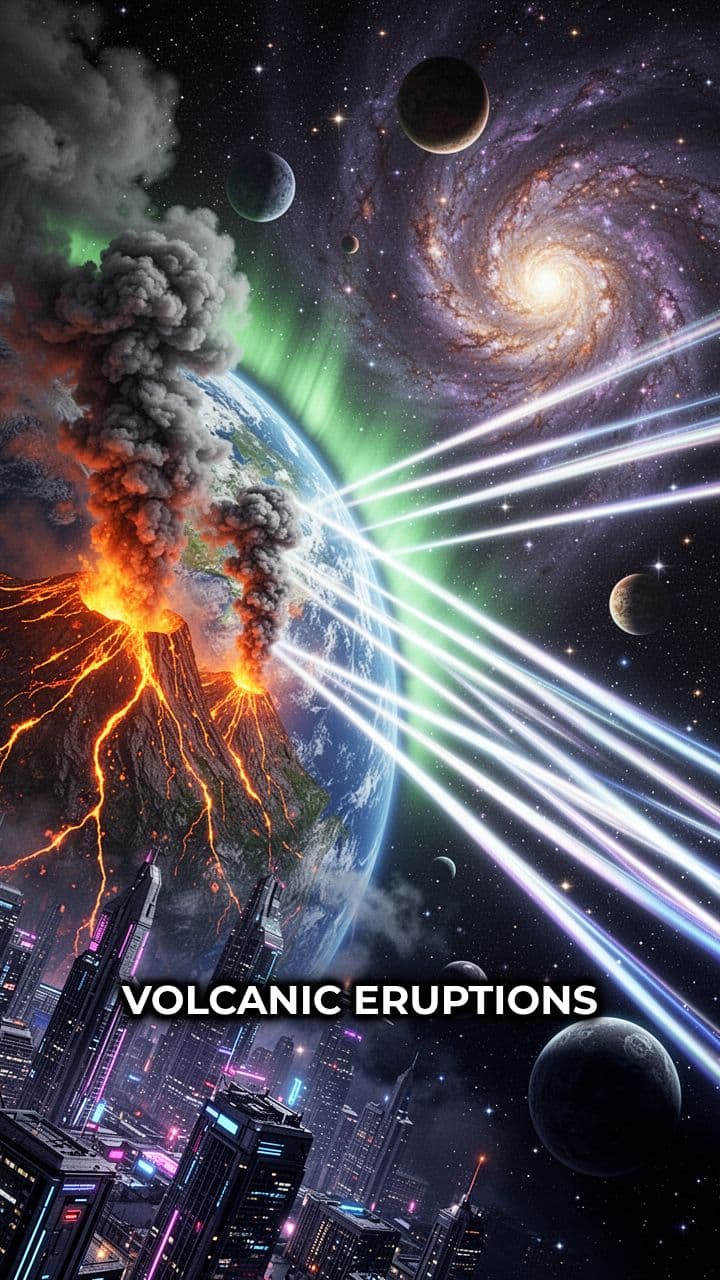 Cosmic Rays Trigger Earth’s Volcanoes