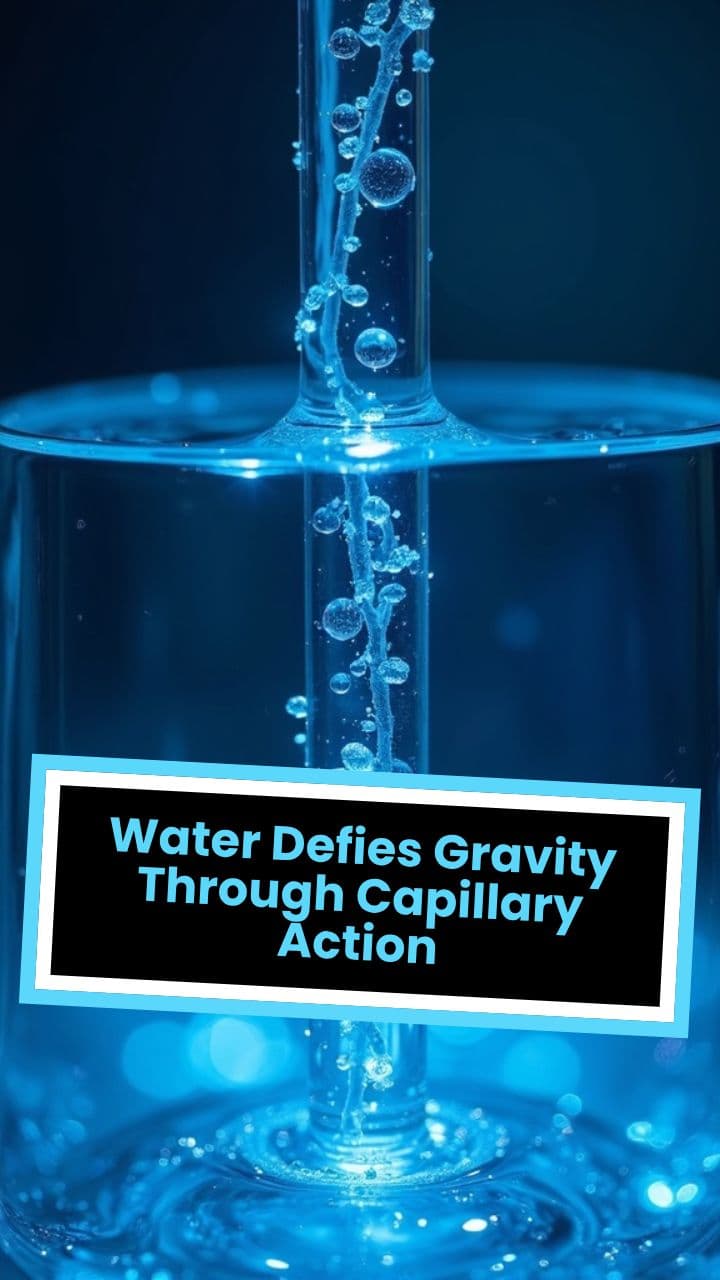 Water Defies Gravity Through Capillary Action