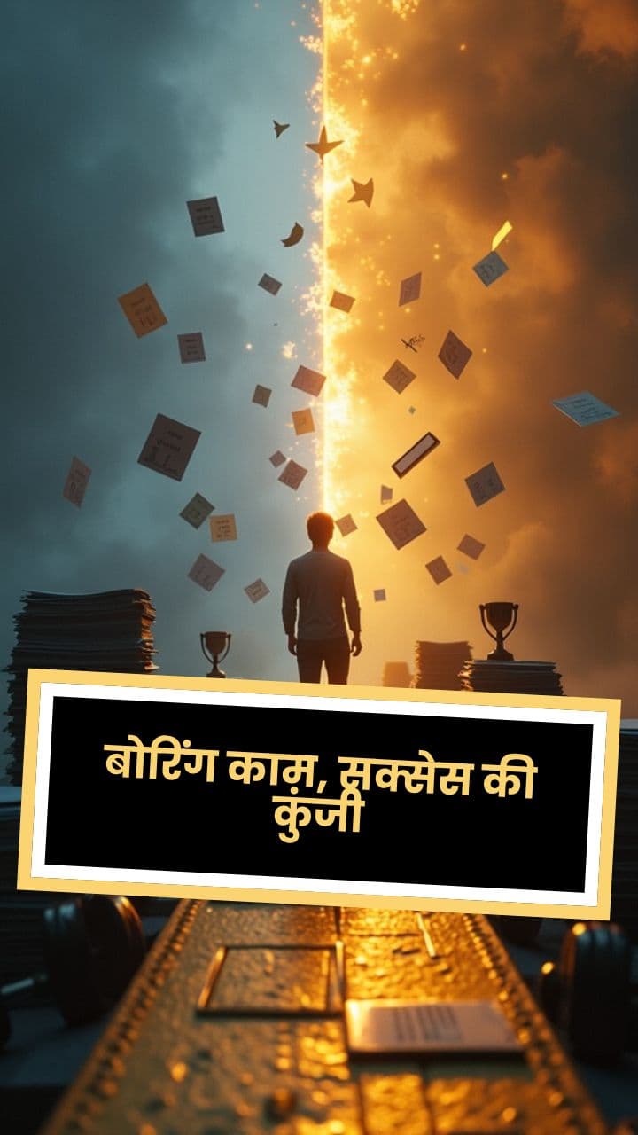 बोरिंग काम, सक्सेस की कुंजी