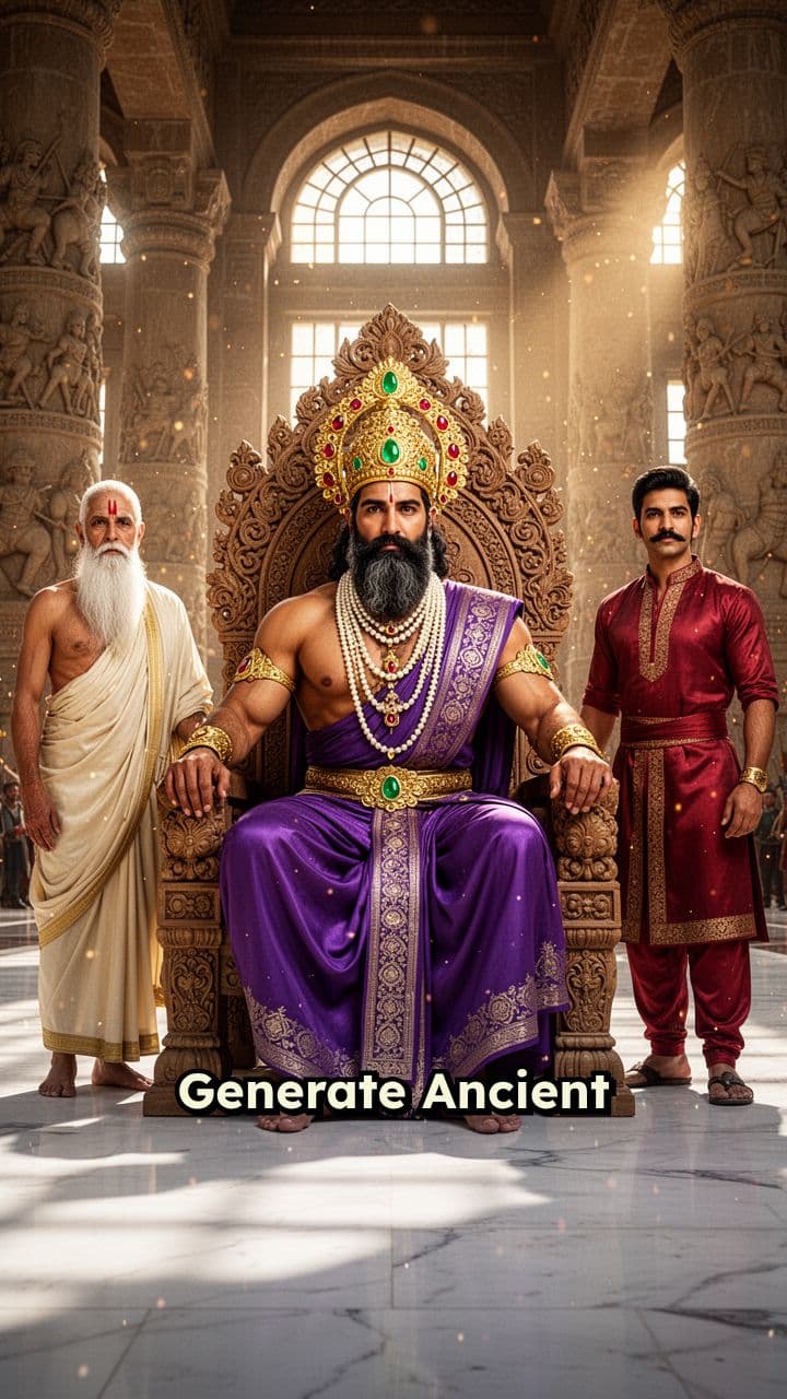 Ancient Indian Royal Council Discussion