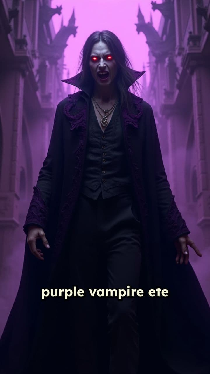 Gothic Purple Vampire Horror