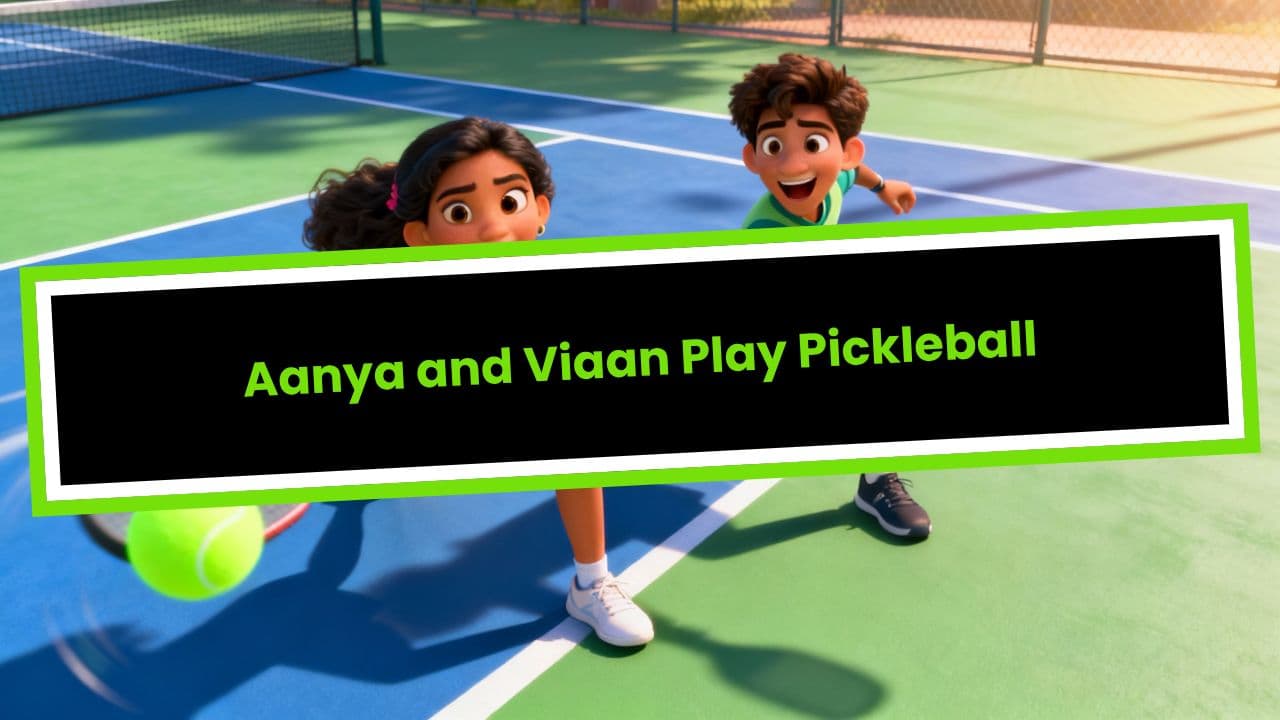 Aanya and Viaan Play Pickleball