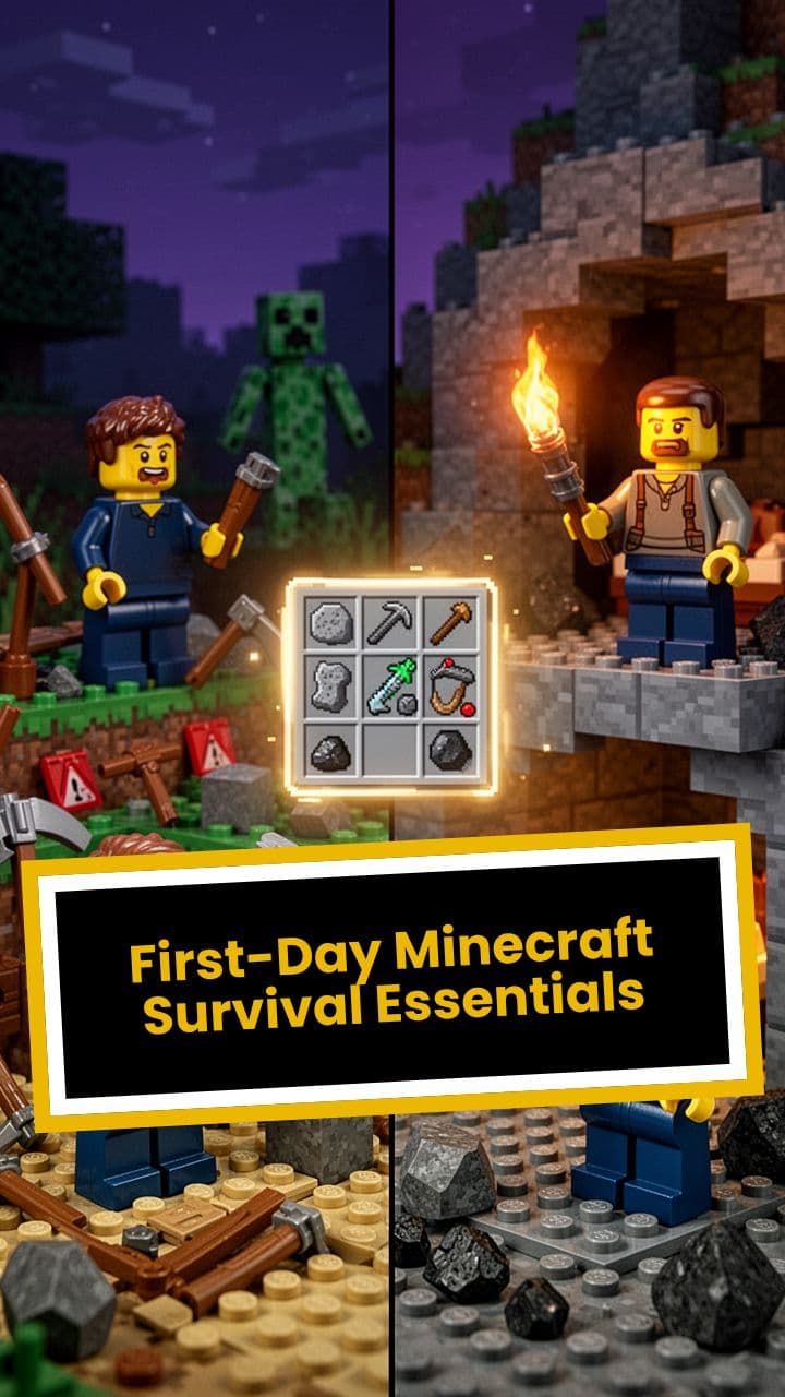 First-Day Minecraft Survival Essentials