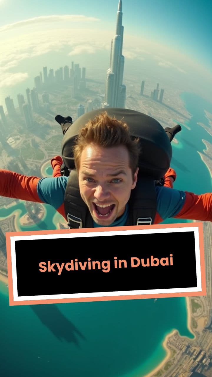 Skydiving in Dubai