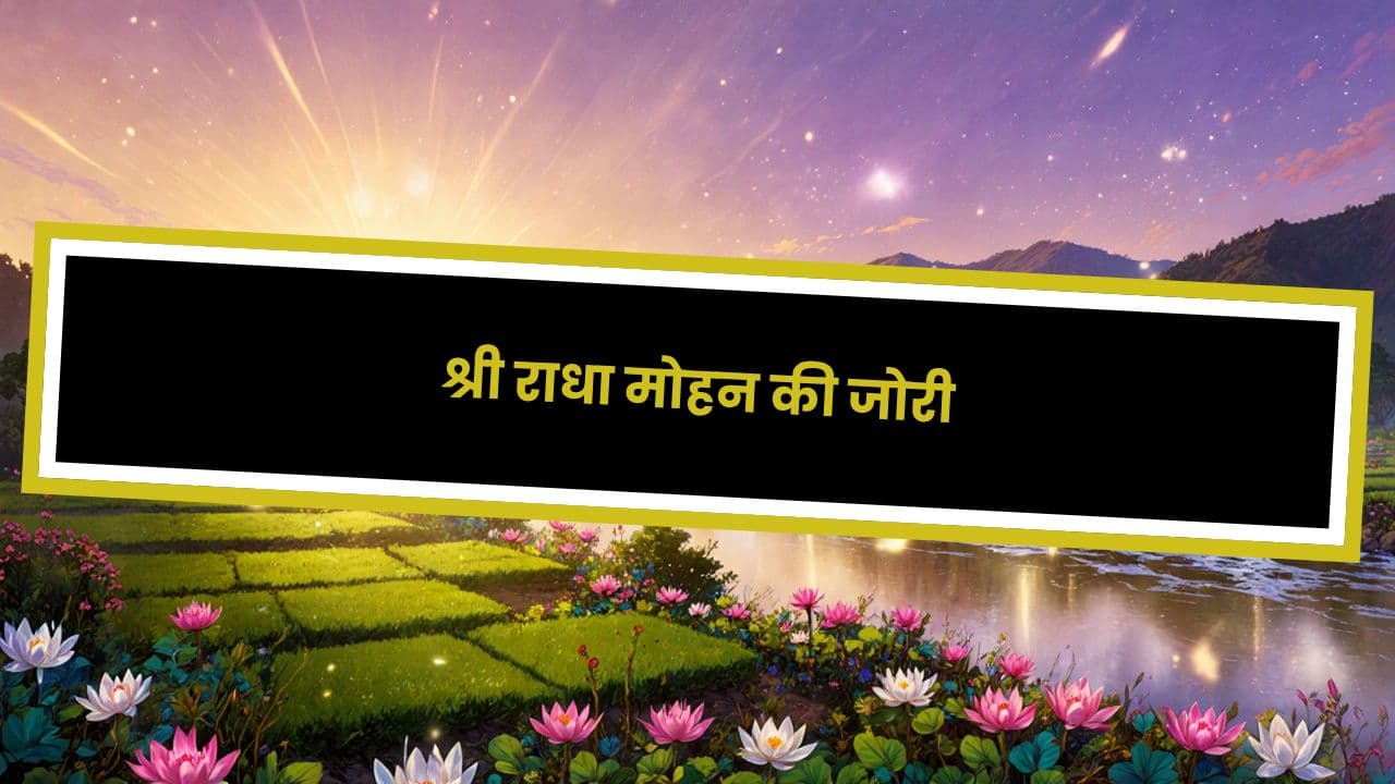 श्री राधा मोहन की जोरी