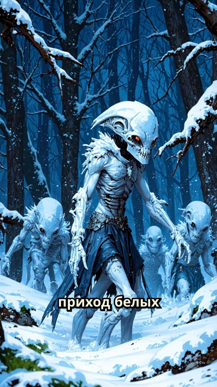 Белые ходоки в лесу