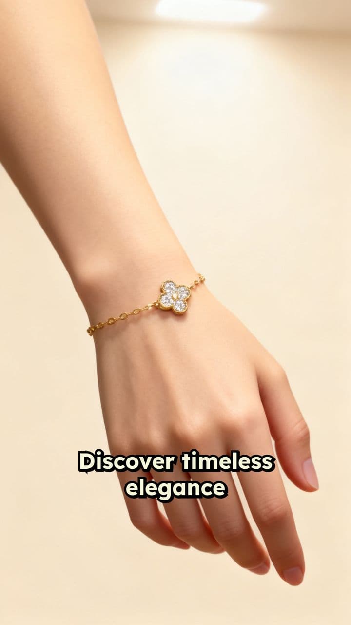 Elegant Clover Bracelet Showcase