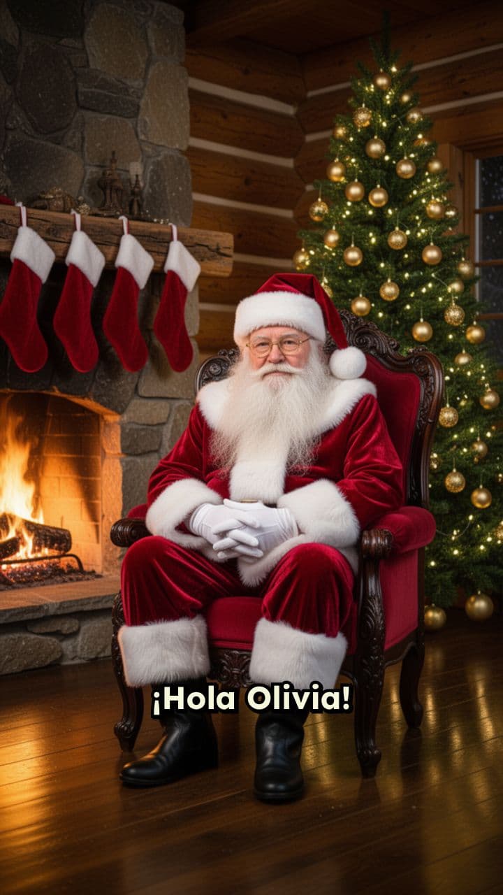 Mensaje Especial de Santa para Olivia