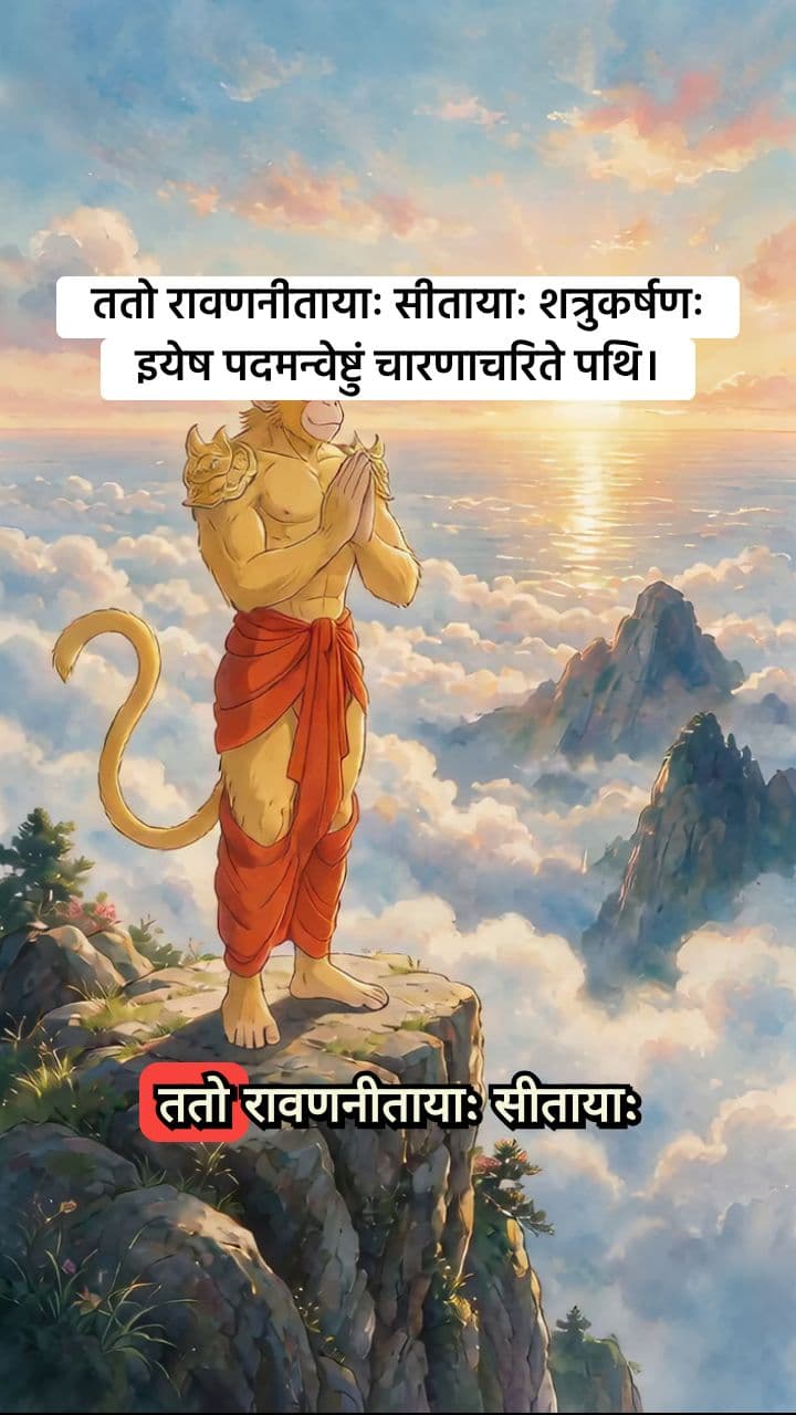 Lord Hanuman's Divine Leap to Lanka