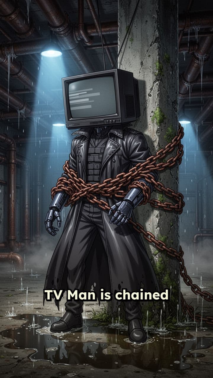 TV Man’s Glitch Escape