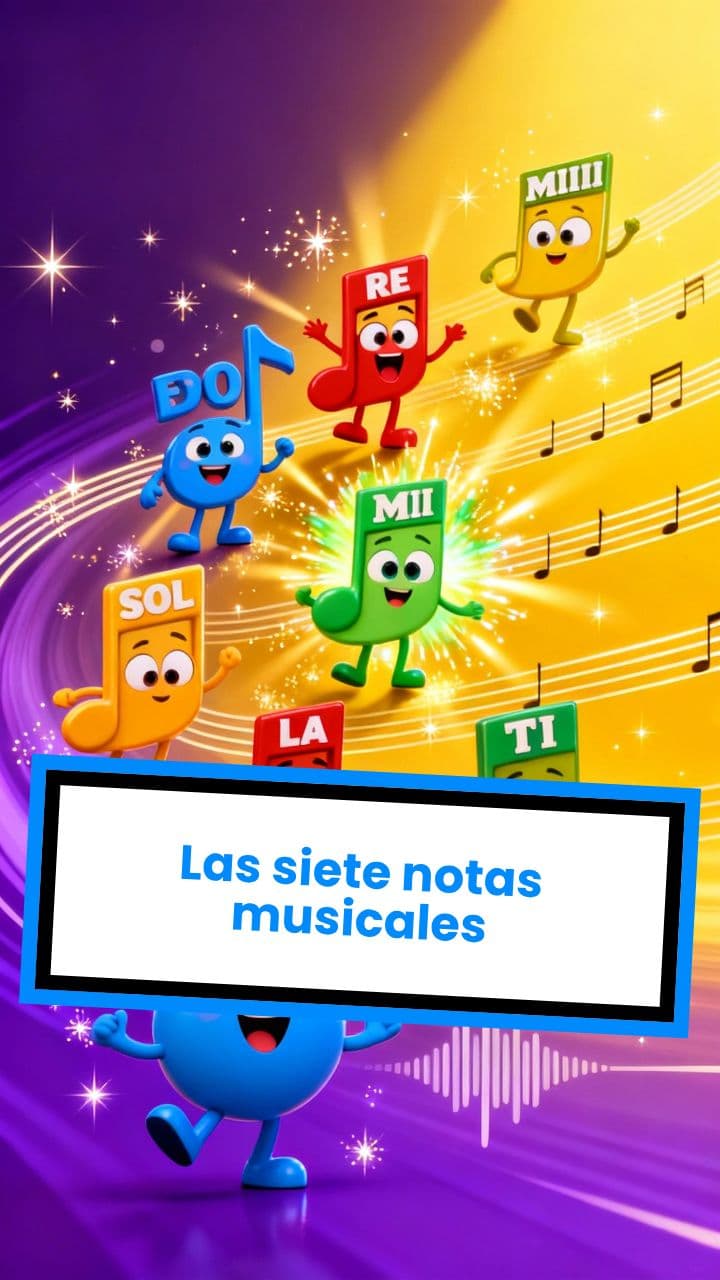 Las siete notas musicales