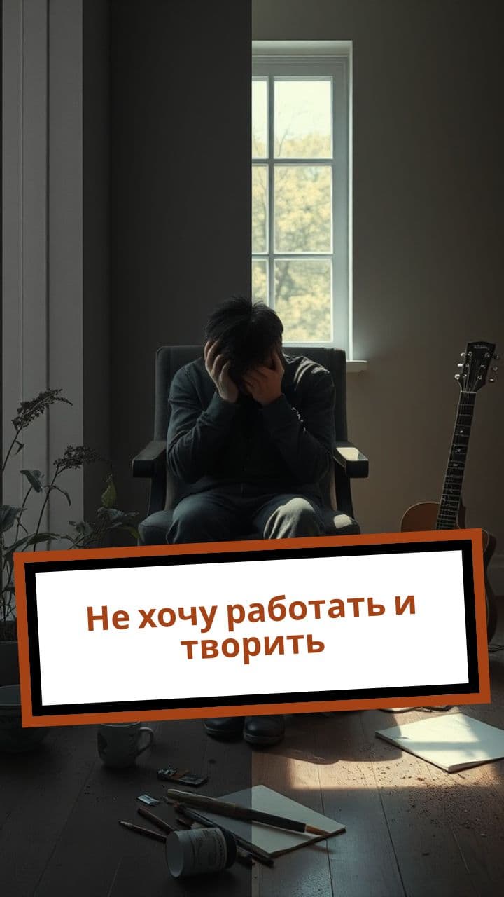 Не хочу работать и творить