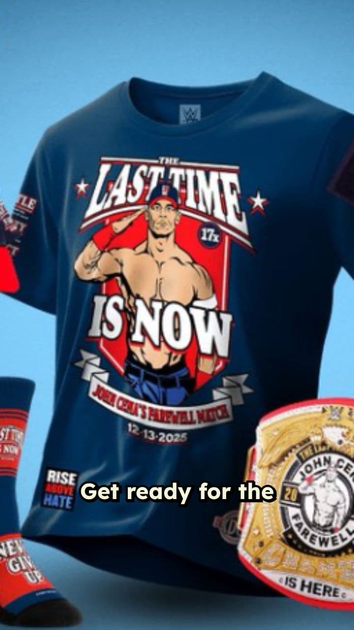 John Cena's Final WWE Merchandise Drop