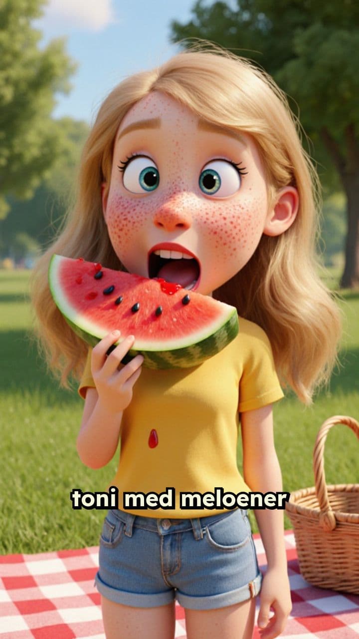 Toni med meloener