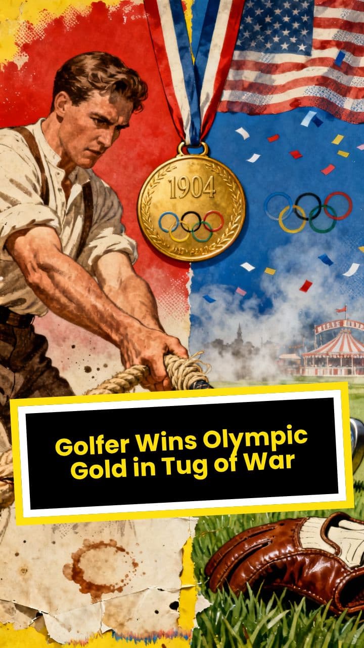 Golfer Wins Olympic Gold in Tug of War