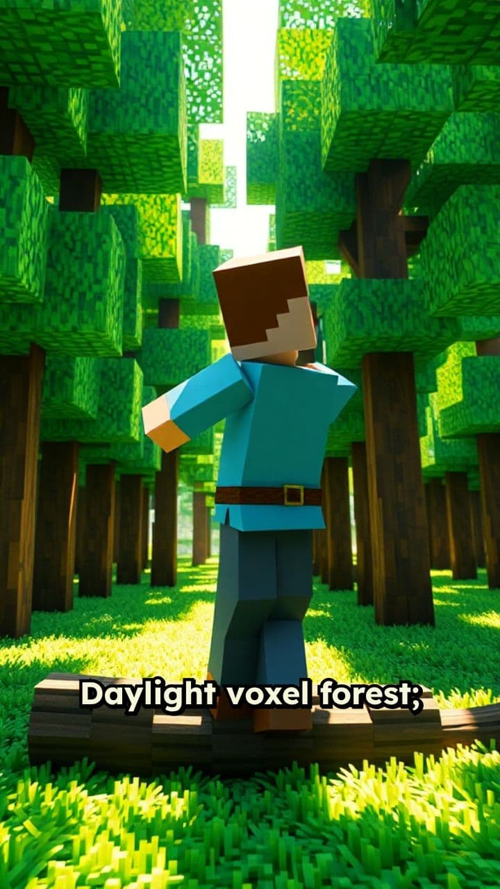 Creeper Encounter in the Forest