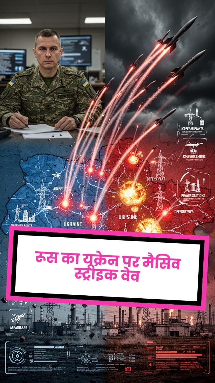 रूस का यूक्रेन पर मैसिव स्ट्राइक वेव