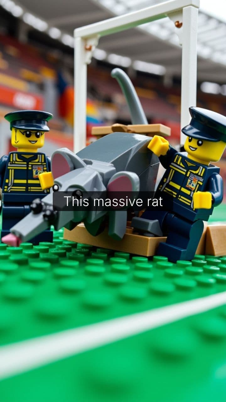 "Rat Escapes to Nottingham Forest Directors Box"