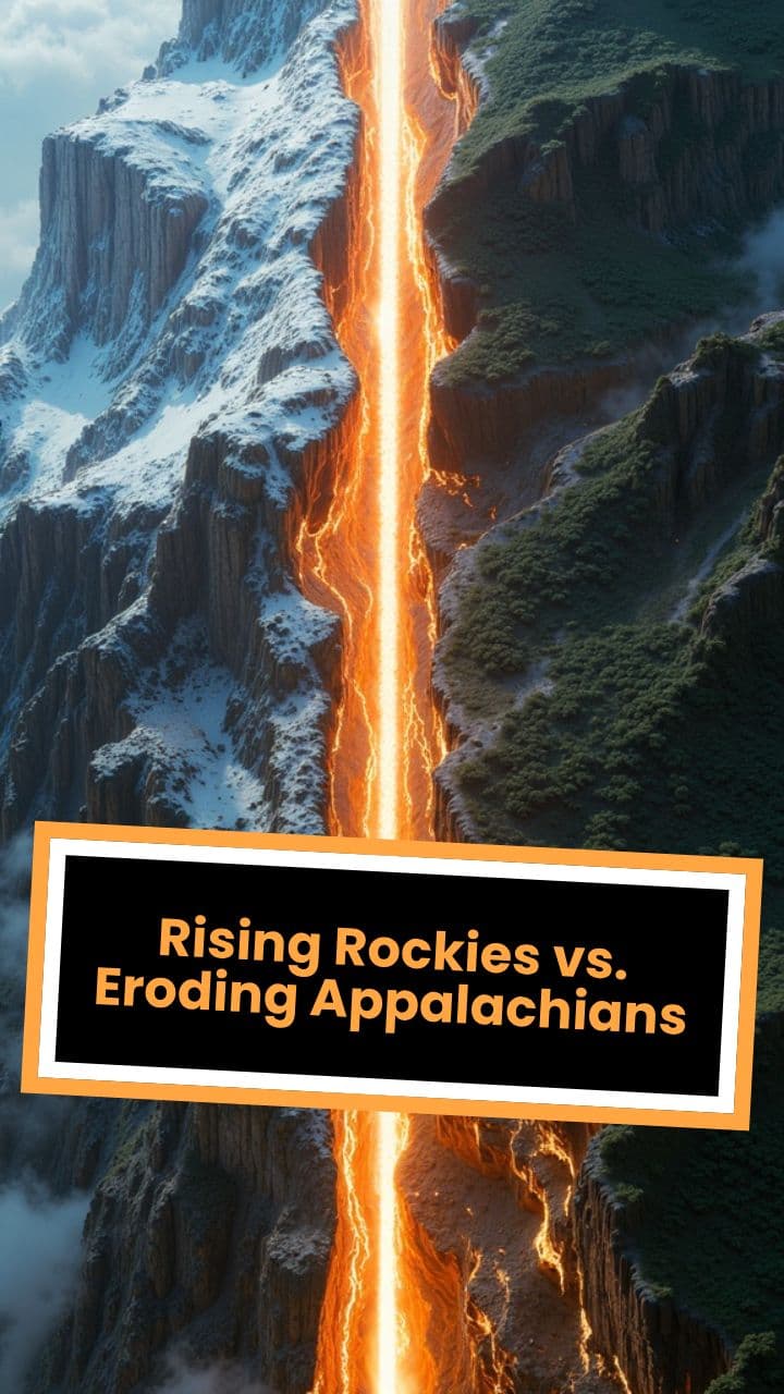 Rising Rockies vs. Eroding Appalachians (with music)