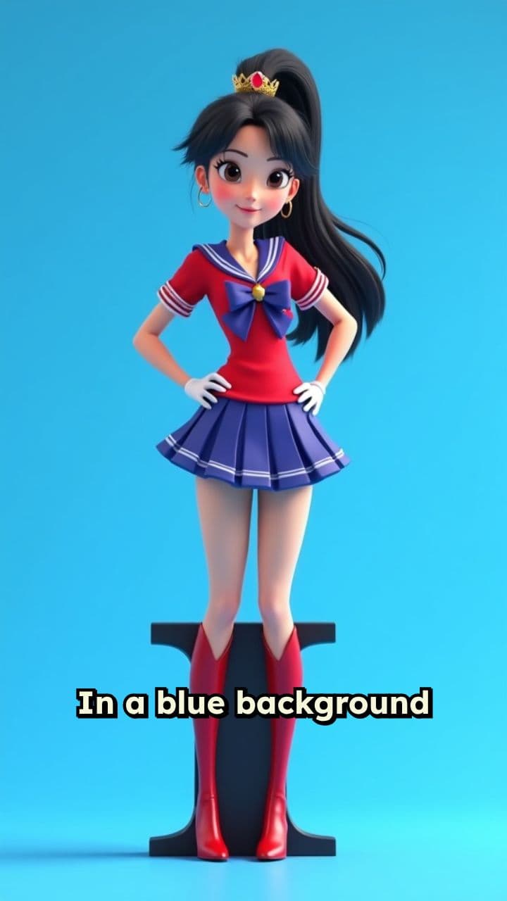 Sailor Mars' Trampoline Split Adventure