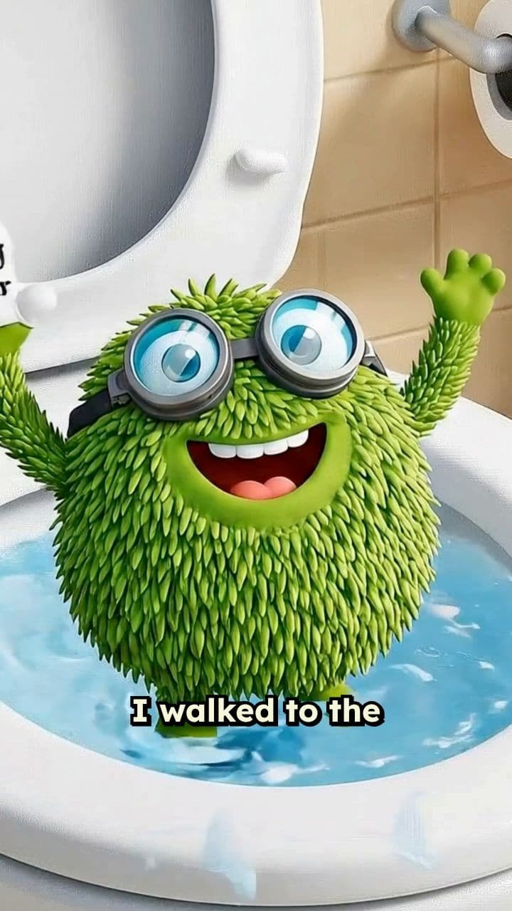 A Fuzzy Monster in the Toilet