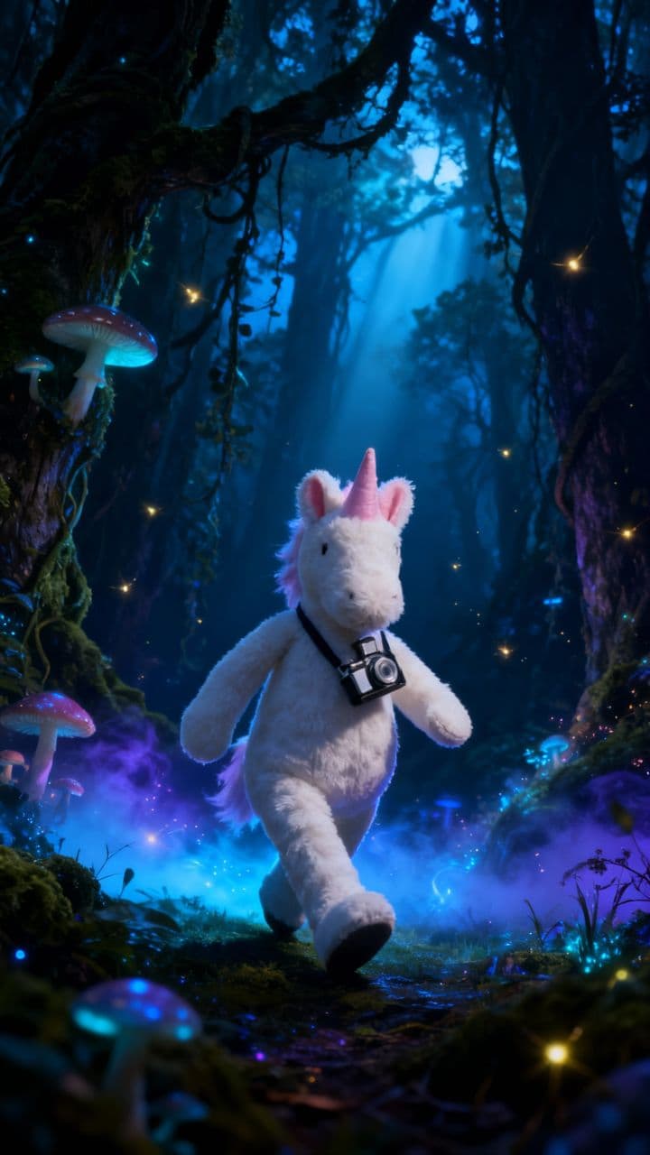 Enchanted Unicorn's Crystal Discovery