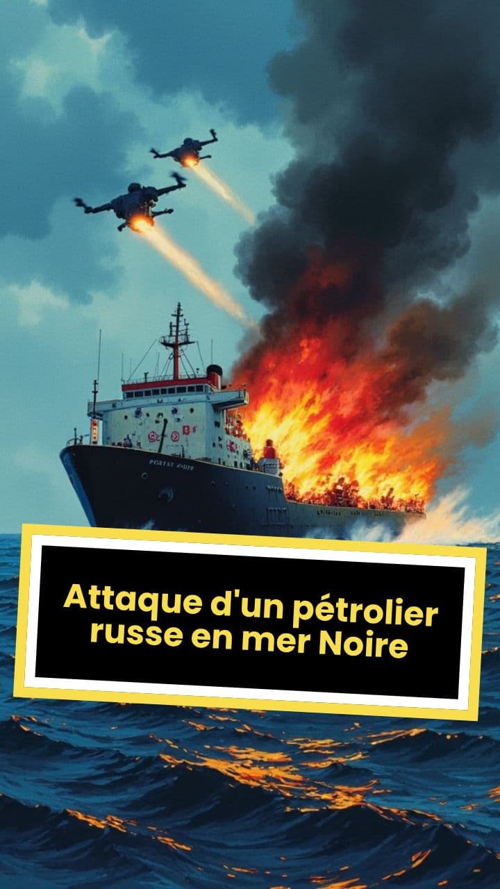 Attaque d'un pétrolier russe en mer Noire