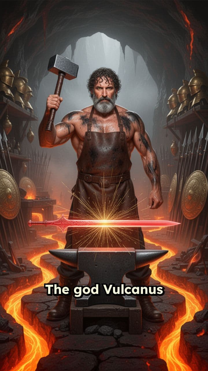 Vulcanus at His Forge