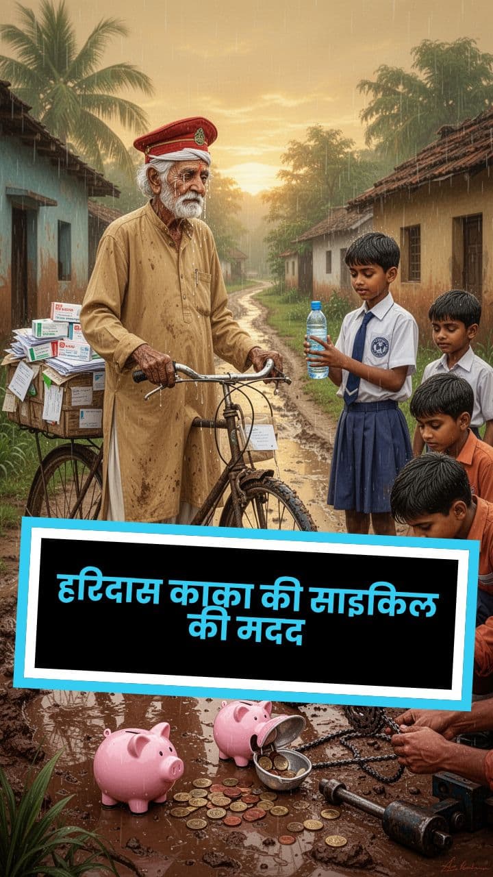 हरिदास काका की साइकिल की मदद
