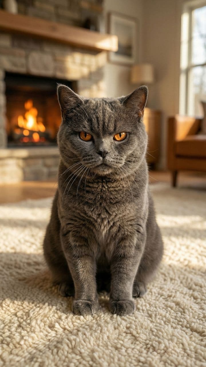 The Grumpy Grey Cat