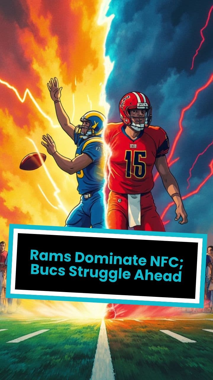 Rams Dominate NFC; Bucs Struggle Ahead