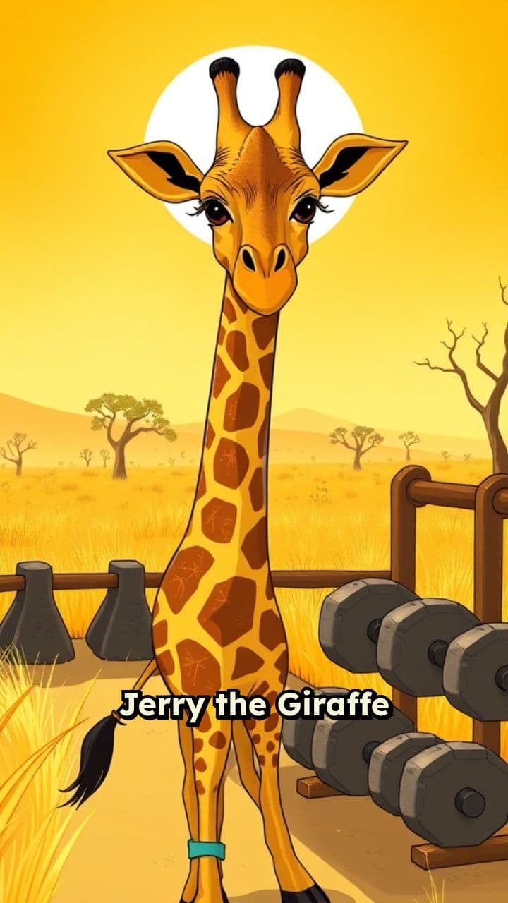 Jerry the Giraffe’s Savanna Gym Mishaps