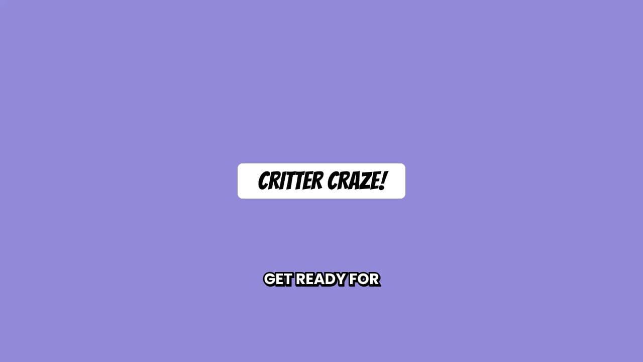 Critter Craze Game Promo