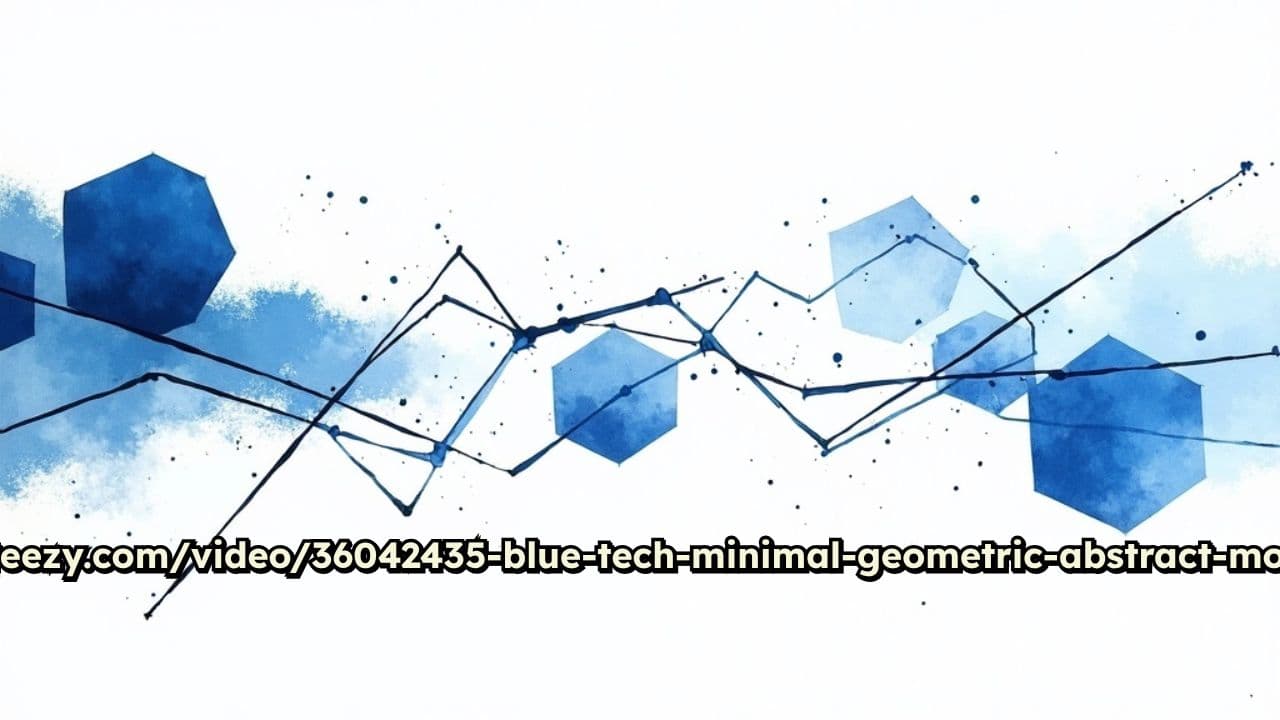 Blue Tech Abstract Animation in HD